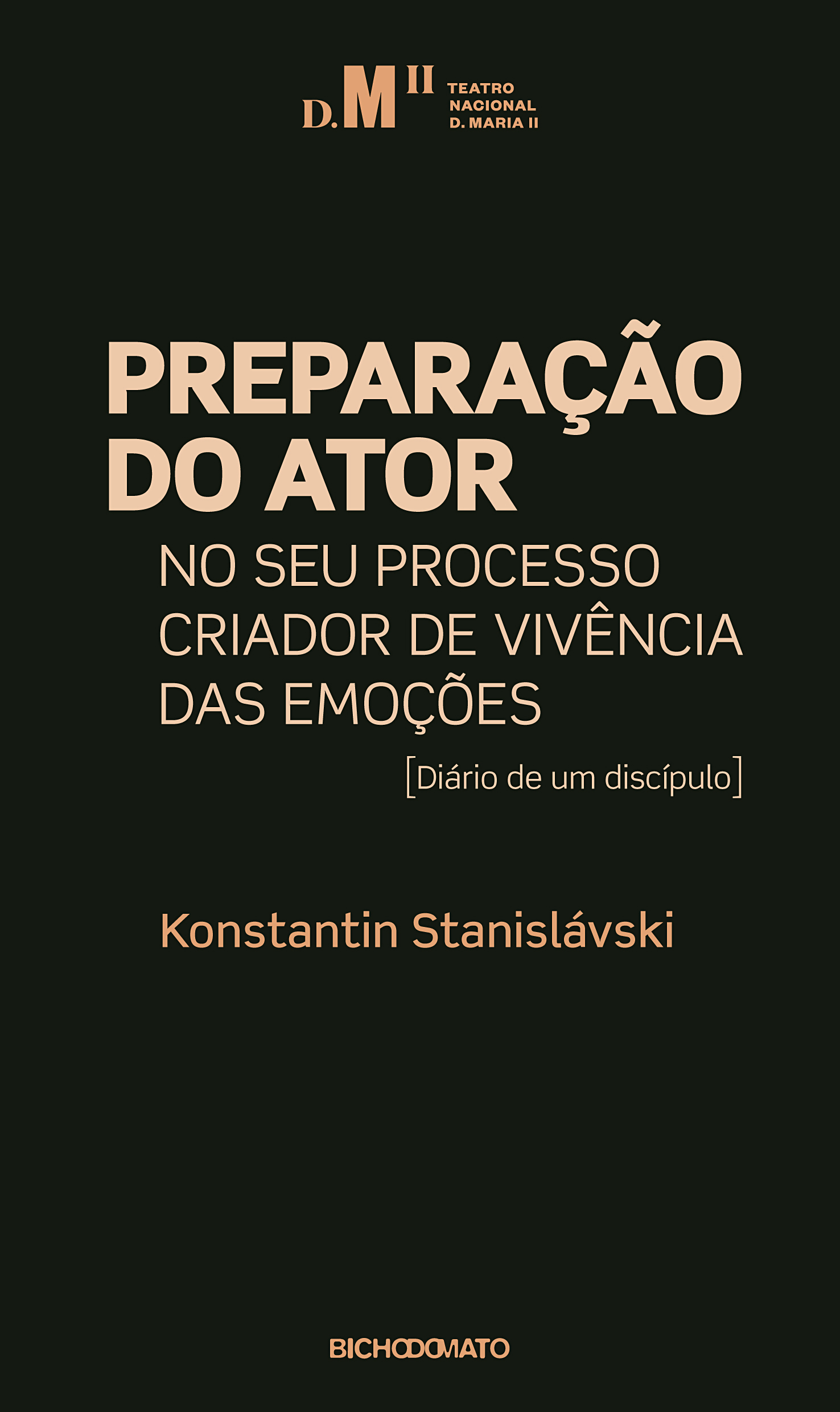 Capa: Preparação do Ator, Vol. I: no seu processo criador de vivência das emoções